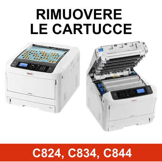 Guida: Come Sostituire le Cartucce di Toner nelle Stampanti OKI C824, C834 e C844