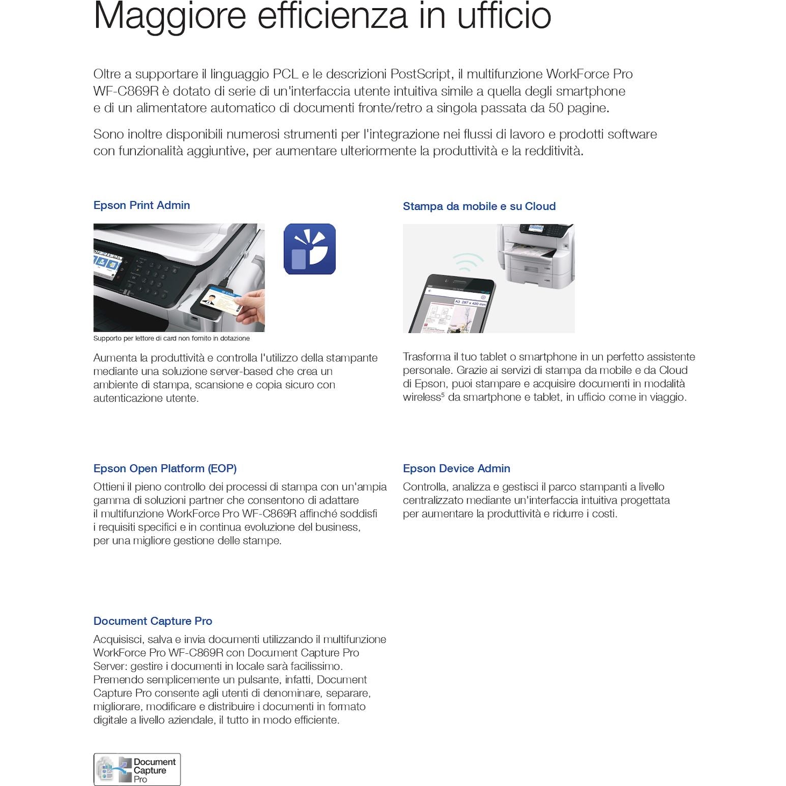 Stampante ricondizionata Epson C869R, Multifunzione inkjet A3