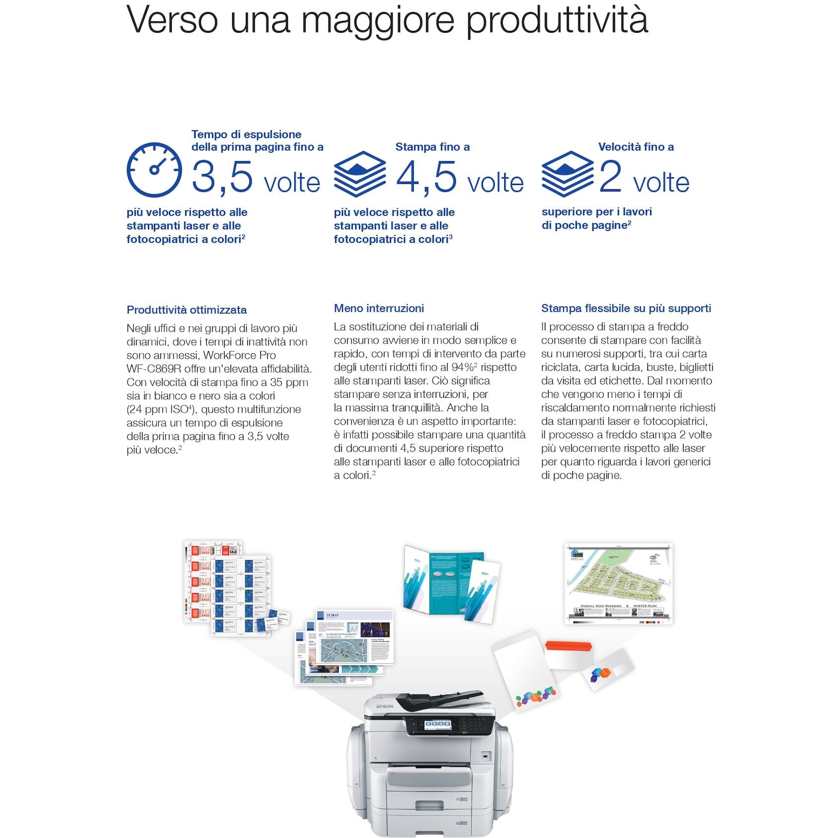 Stampante ricondizionata Epson C869R, Multifunzione inkjet A3