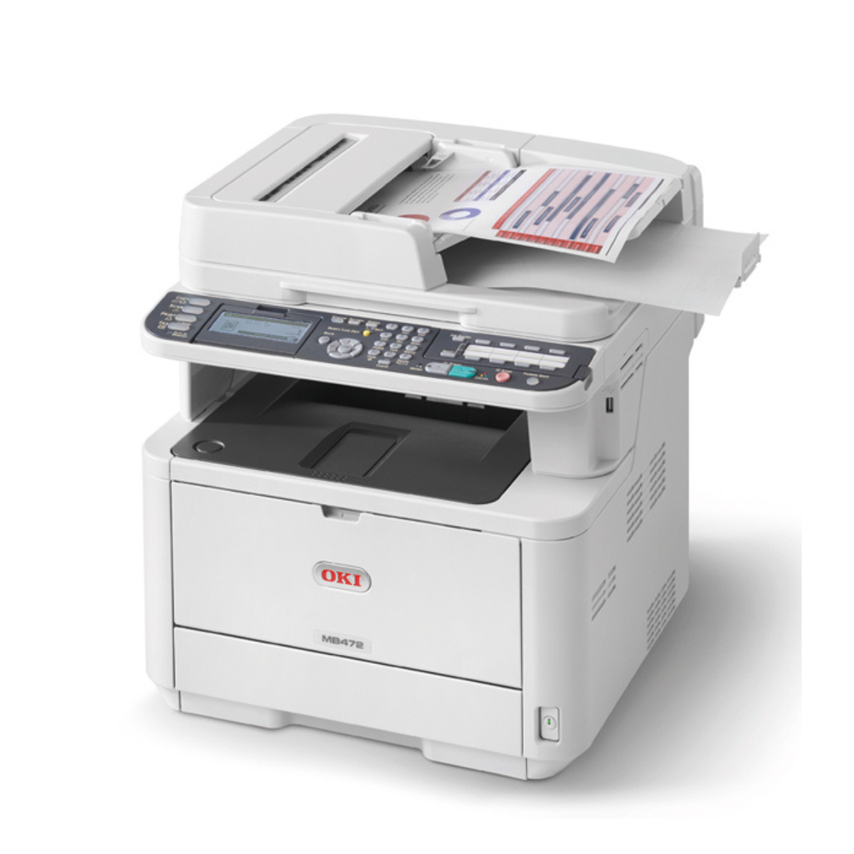 Stampante OKI MB472dnw ricondizionata monocromatica
