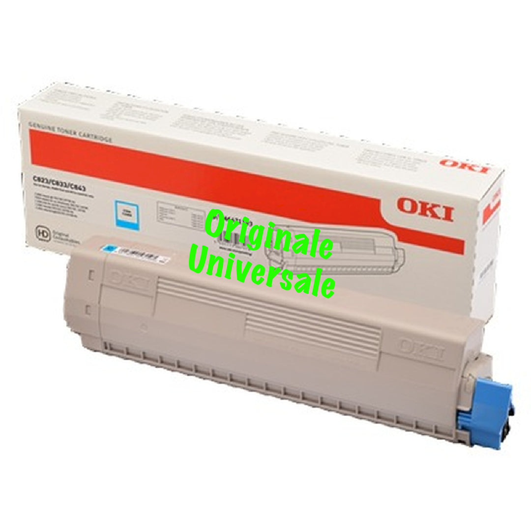 Toner-Originale-Universale™ -OKI-per-C813, C 813 dn-Ciano-5.000 Pagine-46471115