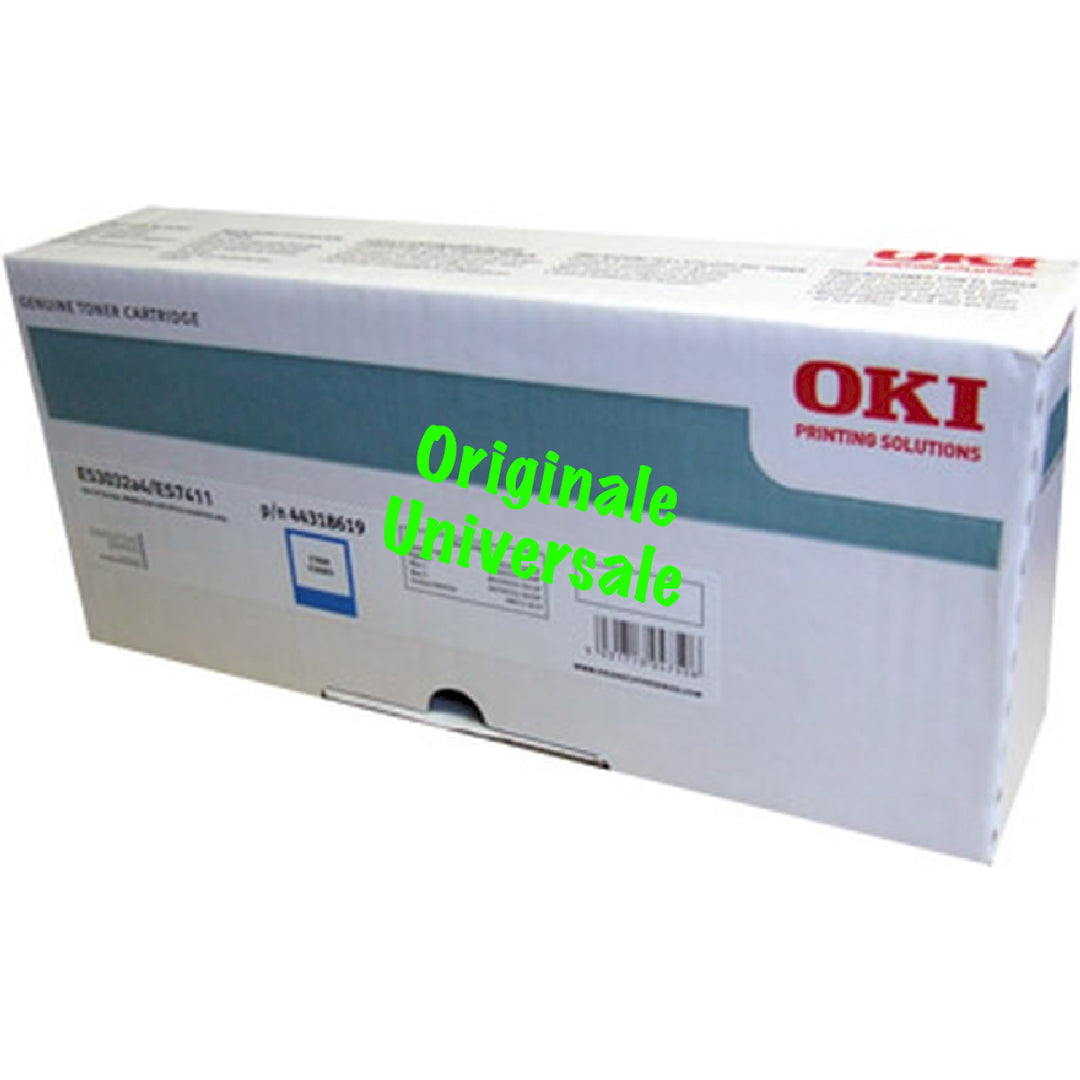 Toner-Originale-Universale™ -OKI-per-ES7412, ES 7412 dn-Ciano --46507623
