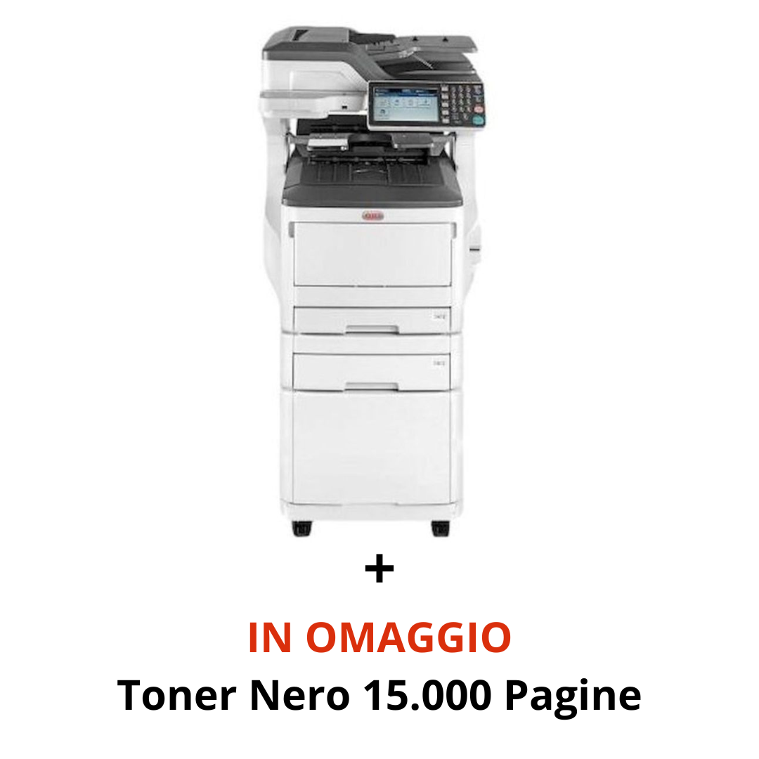 Stampante ricondizionata OKI ES8473 multifunzione a colori con cassettiera, 35 pagine al minuto