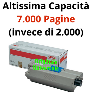 Toner OKI Originale-Universale™ per C301 C321 MC332 MC342 da 2.000 Pagine A4 - Nero - 44973536
