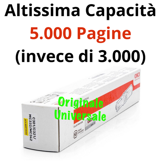 OKI Original-Universal™ Toner for C332 MC363 3,000 A4 Pages - Yellow - 46508709