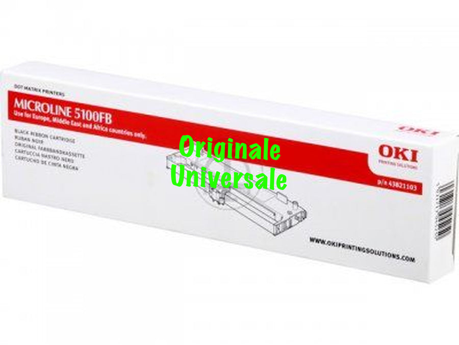 Nastro-Originale-Universale™ -OKI-per-ML 5100 Flatbed-Nero-2.500 Pagine-43821103