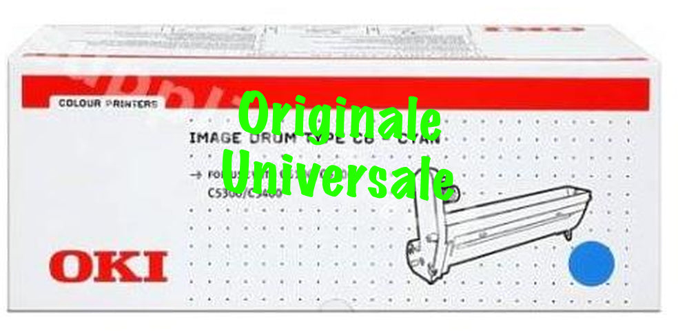 Tamburo-Originale-Universale™ -OKI-per-C3100-Ciano-14.000 Pagine-42126643