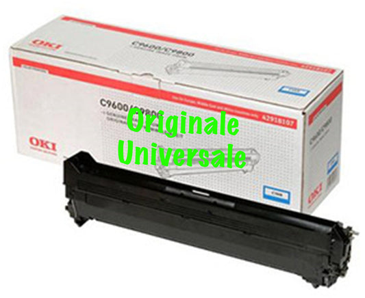 Tamburo-Originale-Universale™ -OKI-per-C9600 C9650 C9655 C9800 C9850-Ciano-30.000 Pagine-42918107