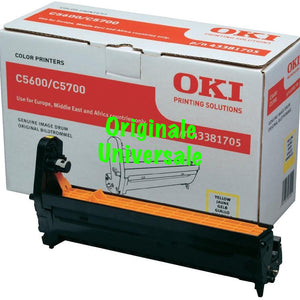 Tamburo-Originale-Universale™ -OKI-per-C5600 C5700-Giallo-20.000 Pagine-43381705