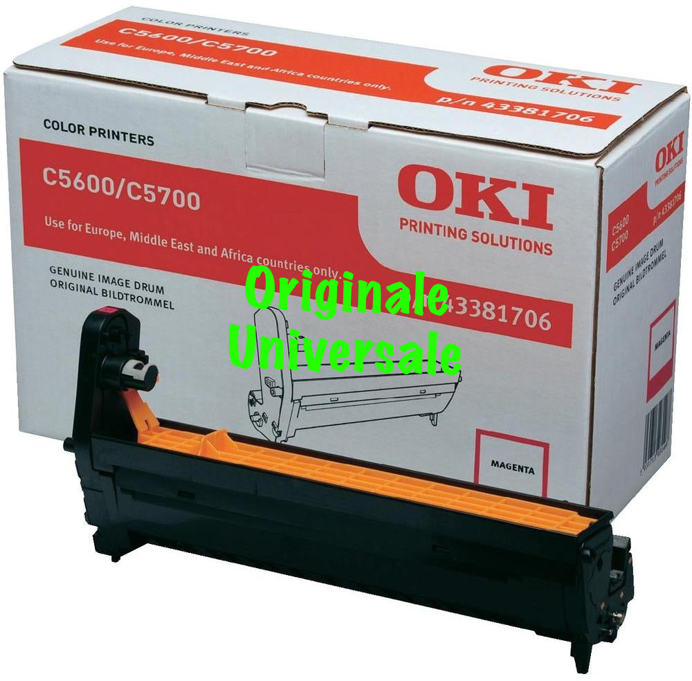Tamburo-Originale-Universale™ -OKI-per-C5600 C5700-Magenta-20.000 Pagine-43381706