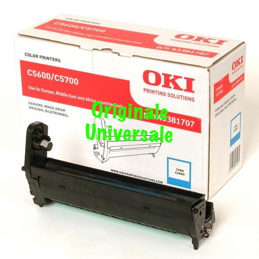 Tamburo-Originale-Universale™ -OKI-per-C5600 C5700-Ciano-20.000 Pagine-43381707