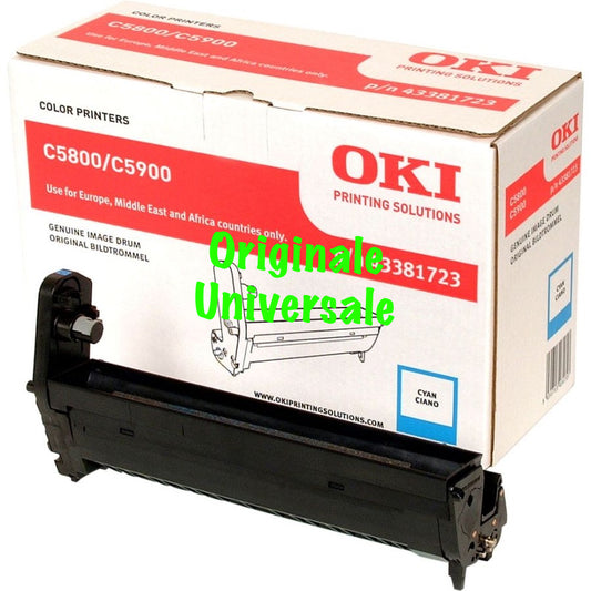 Tamburo-Originale-Universale™ -OKI-per-C5800 C5900 C5550-Ciano-20.000 Pagine-43381723