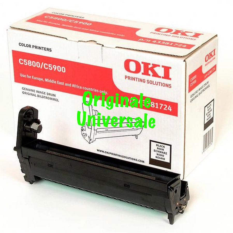 Tamburo-Originale-Universale™ -OKI-per-C5800 C5900 C5550-Nero-20.000 Pagine-43381724