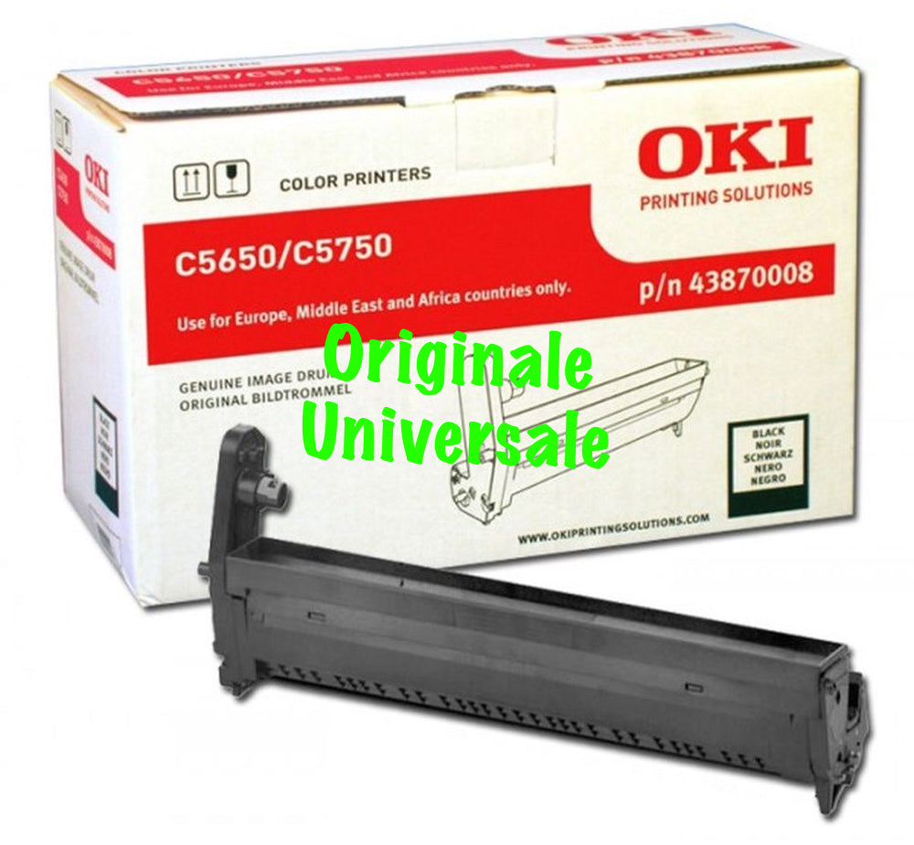 Tamburo-Originale-Universale™ -OKI-per-C5650 C5750-Nero-20.000 Pagine-43870008