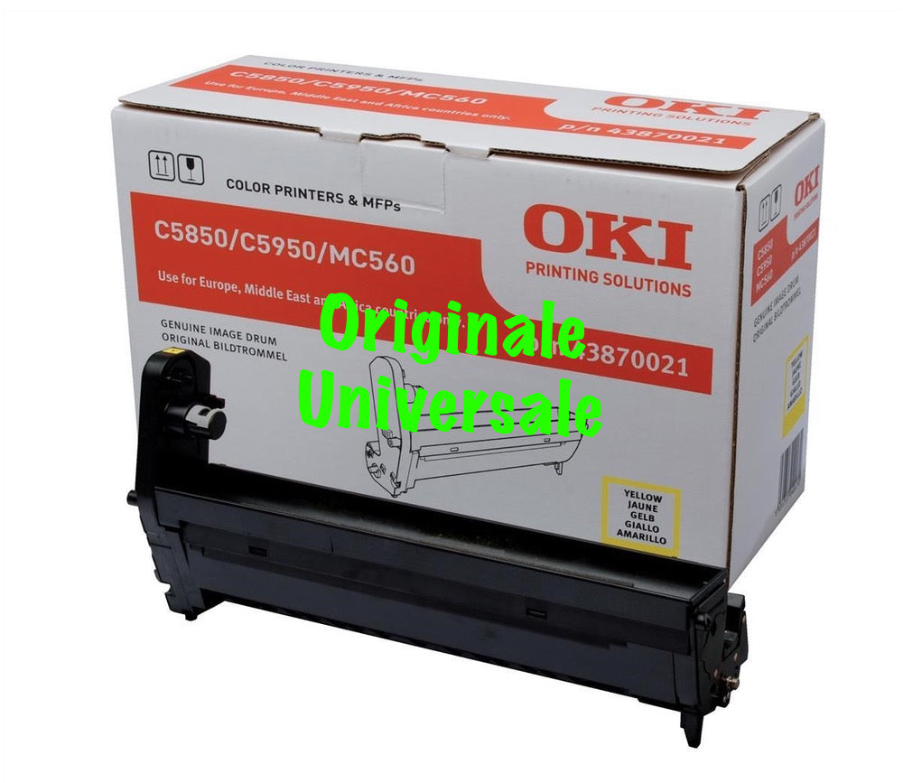 Tamburo-Originale-Universale™ -OKI-per-C5850 C5950 MC560-Giallo-20.000 Pagine-43870021