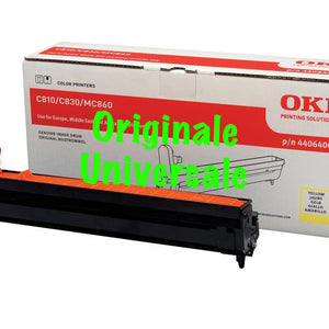 Tamburo-Originale-Universale™ -OKI-per-C810 C830 MC860 MC851 MC861 C801 C821-Giallo-20.000 Pagine-44064009