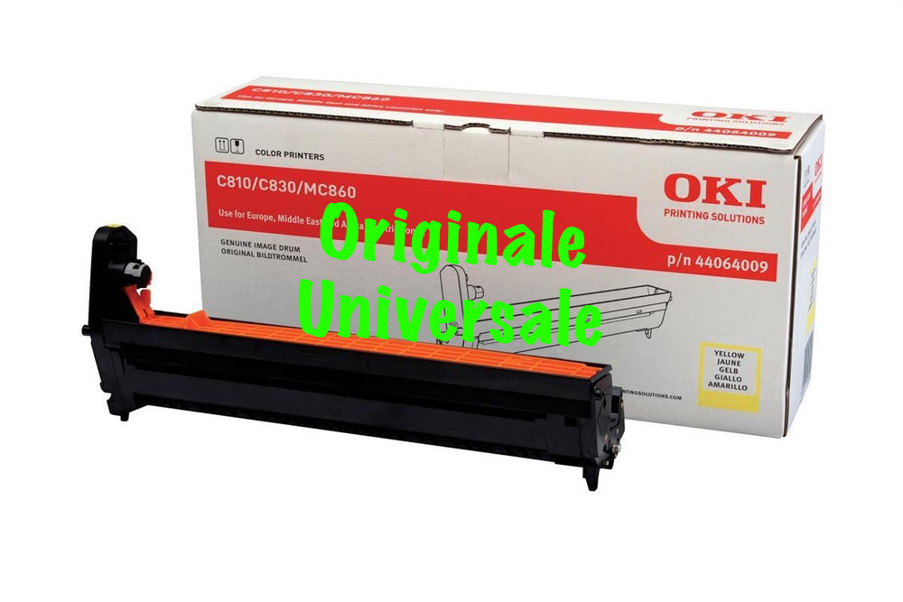 Tamburo-Originale-Universale™ -OKI-per-C810 C830 MC860 MC851 MC861 C801 C821-Giallo-20.000 Pagine-44064009