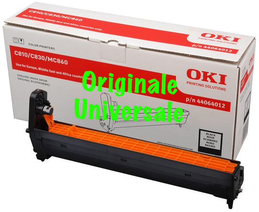Tamburo-Originale-Universale™ -OKI-per-C810 C830 MC860 MC851 MC861 C801 C821-Nero-20.000 Pagine-44064012