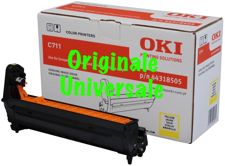 Tamburo-Originale-Universale™ -OKI-per-C711 C711WT-Giallo-20.000 Pagine-44318505