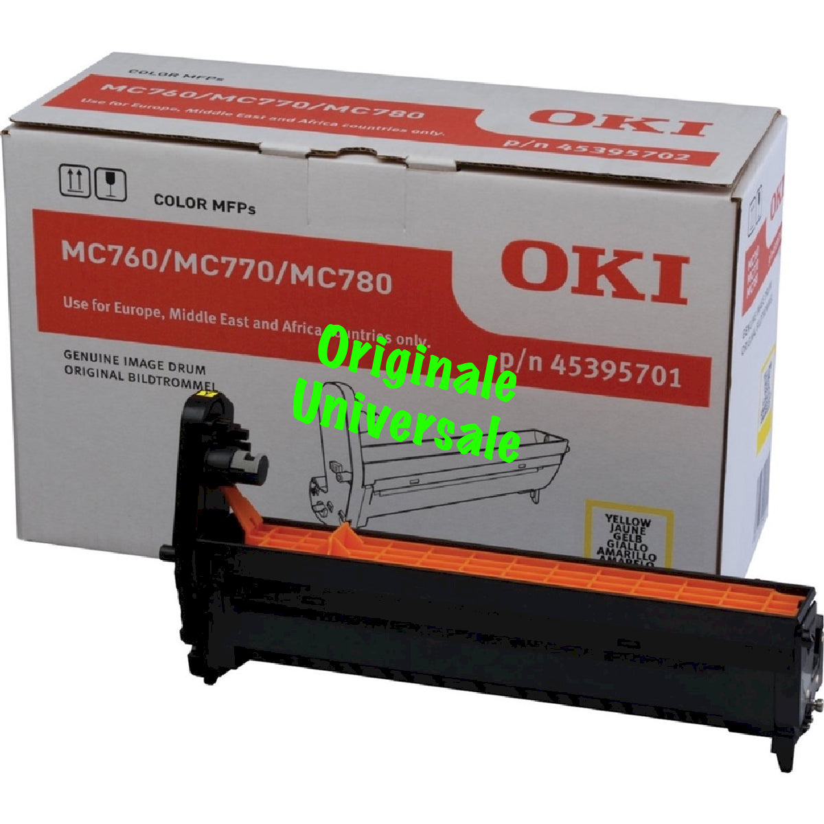 Tamburo-Originale-Universale™ -OKI-per-MC760 MC770 MC780-Giallo-30.000 Pagine-45395701