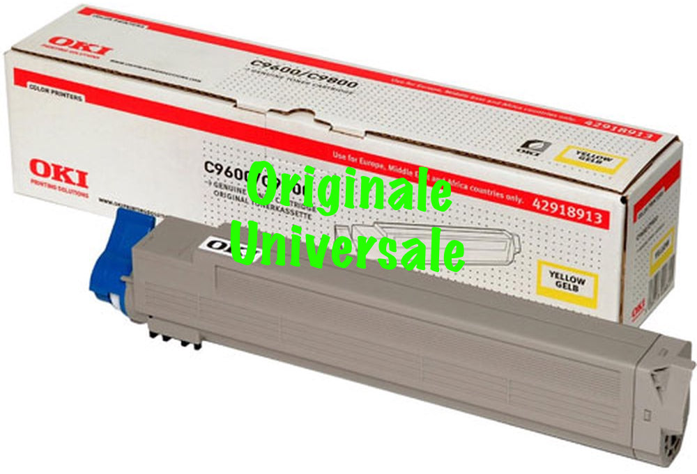 Toner-Originale-Universale™ -OKI-per-C9600 C9650 C9800 C9850-Giallo-15.000 Pagine-42918913