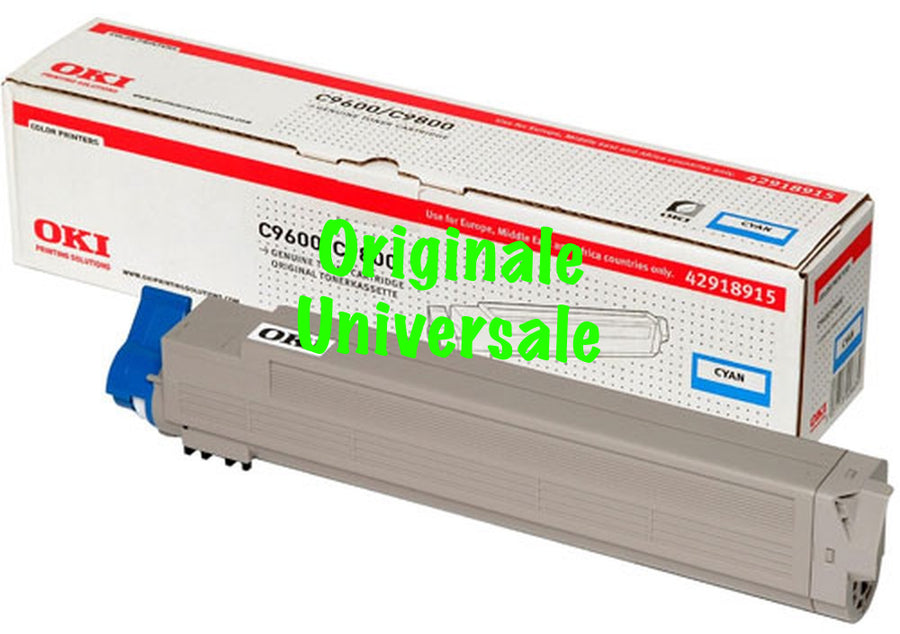 Toner-Originale-Universale™ -OKI-per-C9600 C9650 C9800 C9850-Ciano-15.000 Pagine-42918915