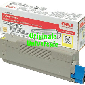 Toner-Originale-Universale™ -OKI-per-C5800 C5900 C5550-Giallo-5.000 Pagine-43324421