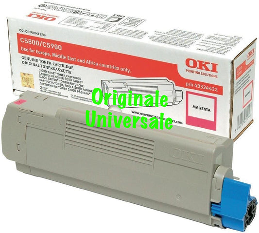 Toner-Originale-Universale™ -OKI-per-C5800 C5900 C5550-Magenta-5.000 Pagine-43324422