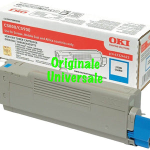 Toner-Originale-Universale™ -OKI-per-C5800 C5900 C5550-Ciano-5.000 Pagine-43324423