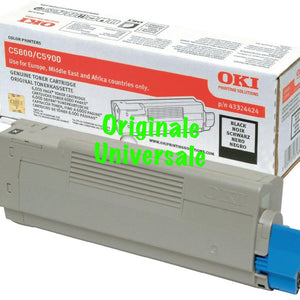 Toner-Originale-Universale™ -OKI-per-C5800 C5900 C5550-Nero-6.000 Pagine-43324424