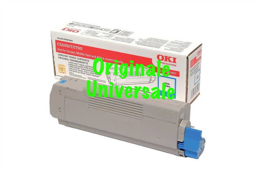 Toner-Originale-Universale™ -OKI-per-C5600 C5700-Ciano-2.000 Pagine-43381907