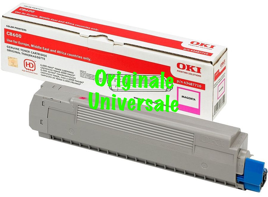 Toner-Originale-Universale™ -OKI-per-C8600 C8800-Magenta-6.000 Pagine-43487710