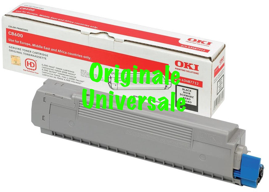 Toner-Originale-Universale™ -OKI-per-C8600 C8800-Nero-6.000 Pagine-43487712