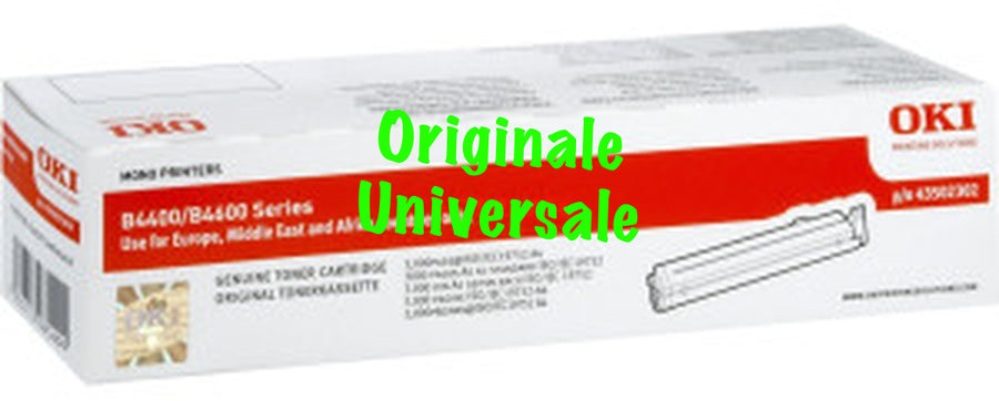 Toner-Originale-Universale™ -OKI-per-B4400 B4600-Nero-3.000 Pagine-43502302