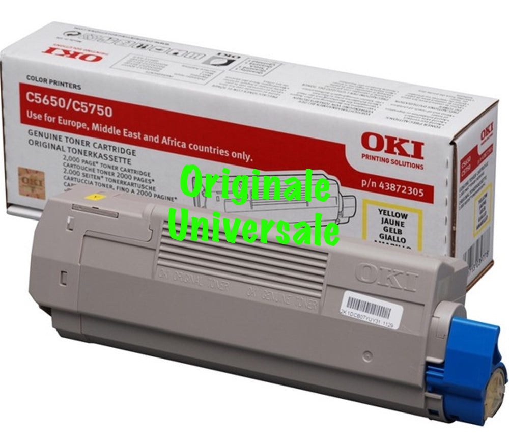 Toner-Originale-Universale™ -OKI-per-C5650 C5750-Giallo-2.000 Pagine-43872305