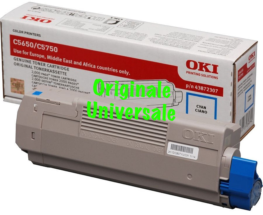 Toner-Originale-Universale™ -OKI-per-C5650 C5750-Ciano-2.000 Pagine-43872307