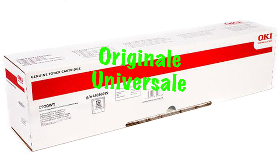 Toner-Originale-Universale™ -OKI-per-C920WT-Bianco-8.000 Pagine-44036059