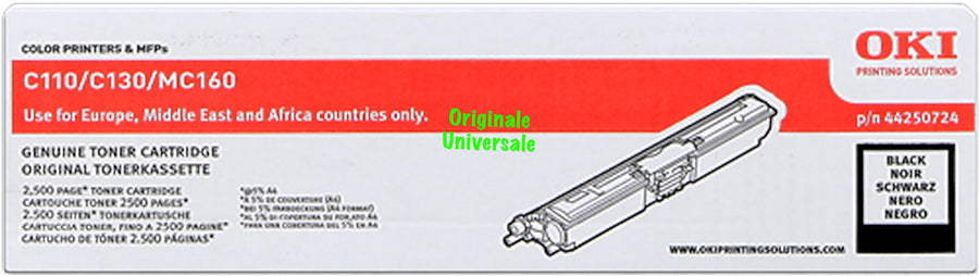 Toner-Originale-Universale™ -OKI-per-C110 130 MC160-Nero-2.500 Pagine-44250724