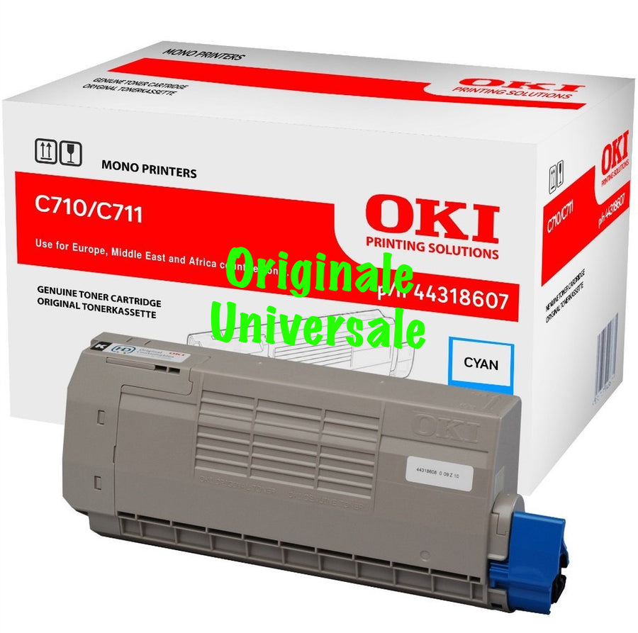Toner-Originale-Universale™ -OKI-per-C711 C710-Ciano-11.500 Pagine-44318607