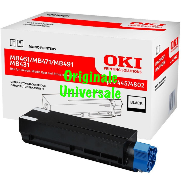 Toner-Originale-Universale™ -OKI-per-MB461 MB471 MB491 B431-Nero-7.000 Pagine-44574802