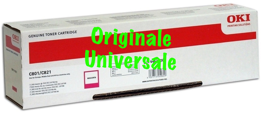 Toner-Originale-Universale™ -OKI-per-C801 C821-Magenta-7.300 Pagine-44643002