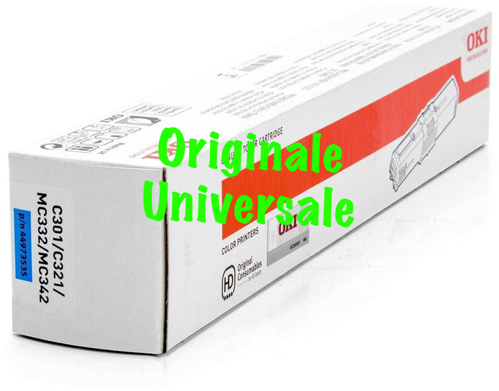 Toner-Originale-Universale™ -OKI-per-C301 C321 MC332 MC342-Ciano-1.500 Pagine-44973535
