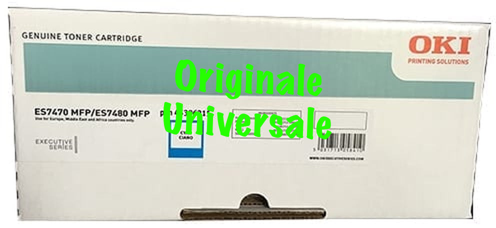 Toner-Originale-Universale™ -OKI-per-ES7470 ES7480 ES 7470 7480-Ciano-11.500 Pagine-45396215