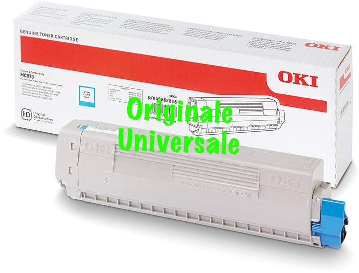 Toner-Originale-Universale™ -OKI-per-MC873 MC883-Ciano-10.000 Pagine-45862816