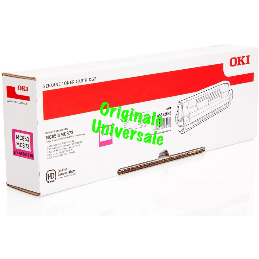 Toner-Originale-Universale™ -OKI-per-MC853 MC873 MC863 MC883-Magenta-7.300 Pagine-45862838