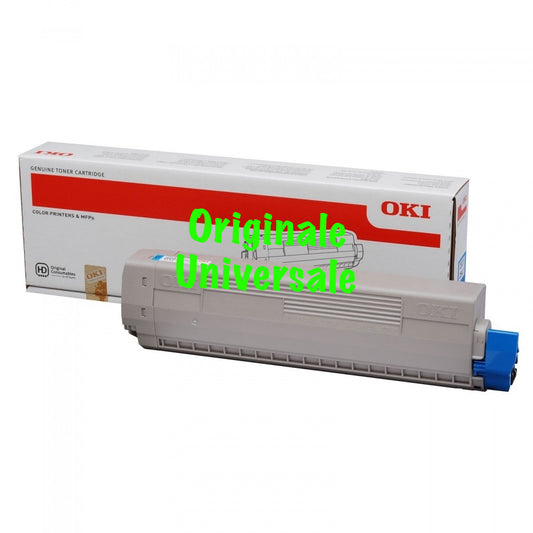 Toner-Originale-Universale™ -OKI-per-C833 C843-Ciano-10.000 Pagine-46443103
