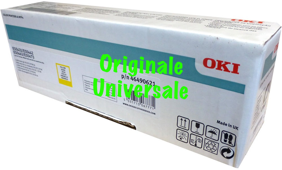 Toner-Originale-Universale™ -OKI-per-ES5442 ES5463 ES5473 dn -Giallo-6.000 Pagine-46490621