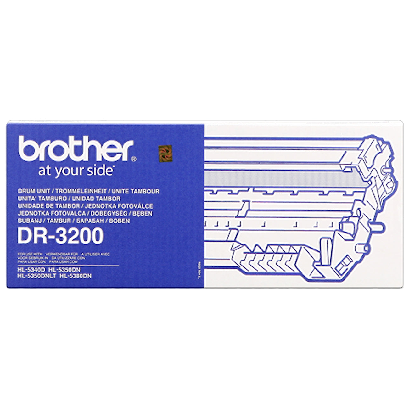 Tamburo Brother DR-3200   - Originale - Nero da 25.000 pagine per Brother HL-5340D, HL-5340DL, HL-5350DN, HL-5350DNLT, HL-5370DW, HL-5380DN, DCP-8070D, DCP-8085DN