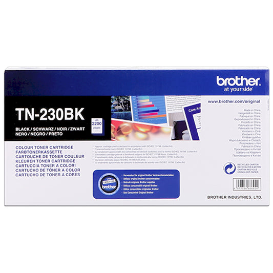 Toner Brother TN-230BK   - Originale - Nero da 2.200 pagine per Brother HL-3040CN, HL-3070CW, DCP-9010CN, MFC-9120CN, MFC-9320CW
