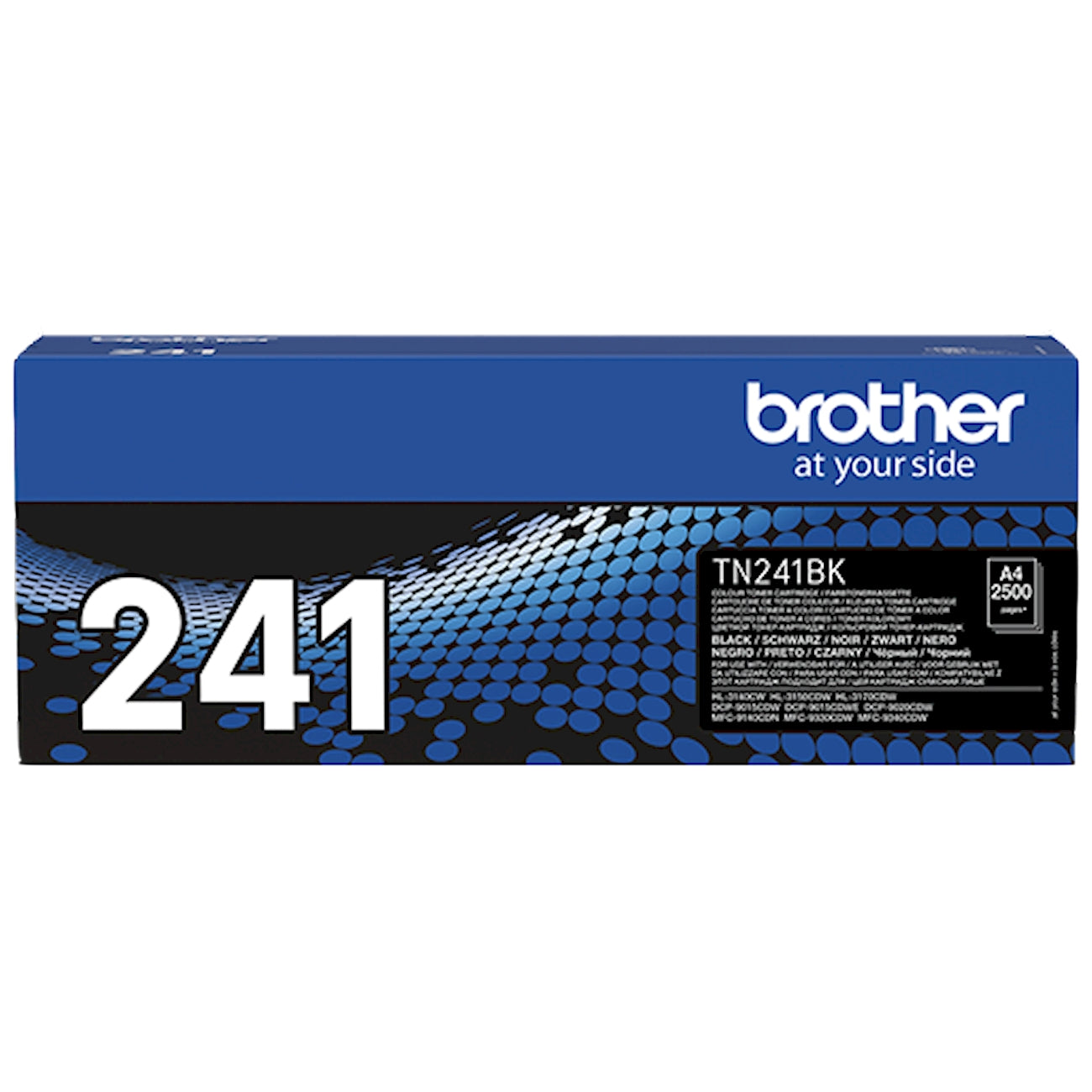 Toner Brother TN-241BK   - Originale - Nero da 2.500 pagine per Brother DCP-9015CDW, DCP-9020CDW, HL-3140CW, HL-3150CDW, HL-3170CDW, MFC-9140CDN, MFC-9330CDW, MFC-9340CDW